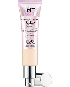 IT Cosmetics Your Skin But Better CC+ Cream Illumination, Light (W) - Color Correcting Cream, Full-Coverage Foundation, Hydrating Serum & SPF 50+ Sunscreen - Radiant Finish - 1.08 fl oz"