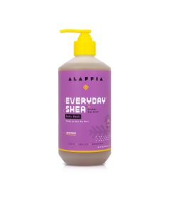 Alaffia EveryDay Shea Moisturizing Body Wash, Lavender, 16 fl oz"