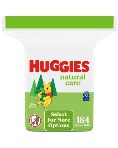 Huggies Natural Care Sensitive Baby Wipes, Unscented, 1 Refill, 184 Total Ct (Select for More Options)"