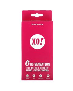 XO! Hi-Sensation Righteous Rubber Condoms (6 condoms)