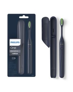 Philips One By Sonicare Battery Toothbrush, Midnight Blue, HY1100/04"