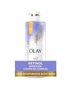 Olay Cleansing & Renewing Nighttime Women's Body Wash with Vitamin B3 and Retinol, 20 fl oz"