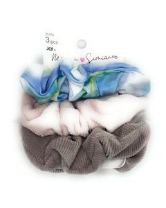 scunci Morgan Simanier Xo Mixed Scrunchies, 3pcs"