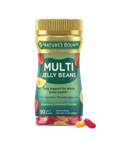 Nature’s Bounty Multivitamin Jelly Beans, Strawberry-Lemonade Flavor, 90 Ct"