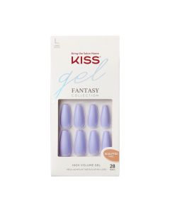 KISS Gel Fantasy Sculpted Fake Nails, ‘Night After’, 28 Count"