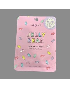 Spa Life Jelly Bean Glow Facial Mask Strawberry Infused Spalife