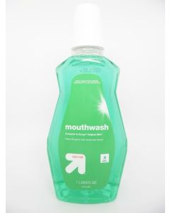 Up & Up Mouthwash Helps Kill Germs that cause Bad Breath - Mint Flavor - 33.8oz.