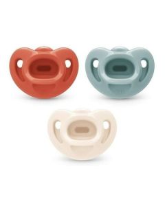 NUK Comfy™ Orthodontic Pacifiers, 0-6M, Neutral, Unisex, 3 Pack"