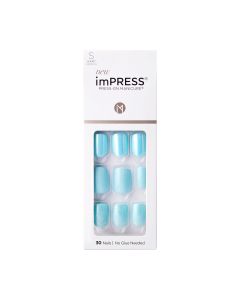 KISS imPRESS Press-on Manicure Fake Nails, ‘Rain Check’, 30 Count"