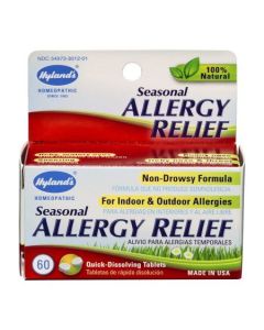 Hyland's Seasonal Allergy Relief - 60 Tabs - Homeopathic Medicine