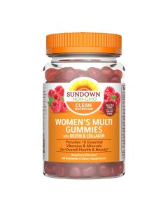 Sundown Women’s Multivitamin Gummies, With Biotin and Collagen, Vitamins A, C, D, E, Supports Immune Health, 60 Count (Pack of 3)"