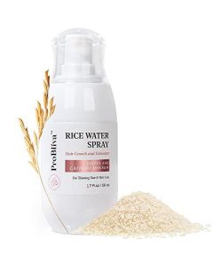 Rice Water Hair Growth Treatment Leave-in Scalp Spray Infused with Biotin Caffeine for Thinning Hair and Hair Loss - with Castor Oil Rosemary Oil, Hair Growth and Enhancer 1.7 Fl. oz"