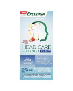 Head Care Replenish +Sleep from Excedrin Dietary Supplement for Head Health Support - 16 Packets