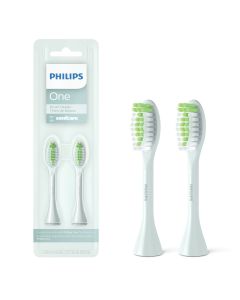 Philips One By Sonicare 2pk Brush Heads, Mint Blue BH1022/03"