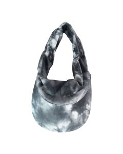 Scunci Everyday & Active Visor Headwrap to Hold Hair Back Comfortably with Sun Protection in Black/White Tie-Dye, 1ct"