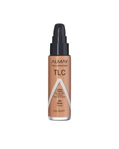 Almay Truly Lasting Color Liquid Foundation Makeup, Longwear Coverage, 280 Warm, 1 fl oz"