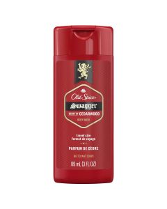 Old Spice Red Zone Swagger Body Wash, All Skin Types, Scent of Cedarwood, 3 fl oz"