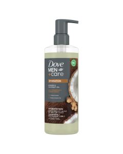 Dove Men+Care 2-in-1 Men's Shampoo + Conditioner Ginger & Coconut Oil All Hair Type, 17.5 oz"