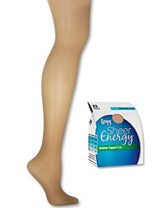 L'eggs Sheer Energy Women's Control Top Medium Support Pantyhose, 1 Pair"