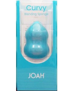 JOAH Sculpted Makeup Blending Sponge, Blue Curvy Shape"