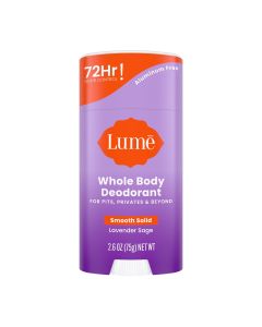 Lume Whole Body Women’s Deodorant - Smooth Solid Stick - Aluminum Free - Lavender Sage - 2.6oz