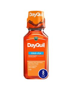 Vicks DayQuil Daytime Cold, Cough and Flu Liquid Medicine, OTC Medicine, 8 oz"