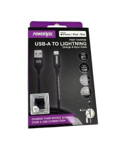 POWERXCEL USB-A TO LIGHTNING Charge & Sync Cable