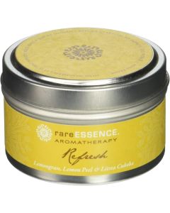 rareEarth rareESSENCE Candle, 4 OZ, Yellow, 4 Ounce"