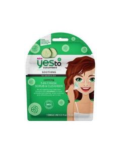 Yes To Cucumbers 3-in-1 Face Mask, Scrub & Cleanser, Single Use"