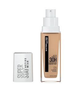 Maybelline Super Stay Liquid Foundation Makeup, Full Coverage, 128 Warm Nude, 1 fl oz"