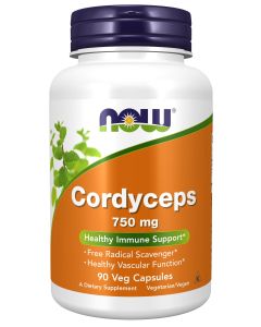 NOW Supplements, Cordyceps (Cordyceps sinensis)750 mg, Healthy Immune Support*, 90 Veg Capsules"