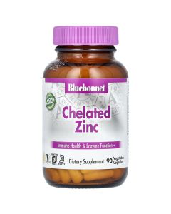 Bluebonnet Nutrition Chelated Zinc, 90 Vegetable Capsules"