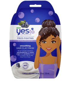 Yes To Superblueberries Clay Hair Mask Single Use Frizzy Hair Treatment