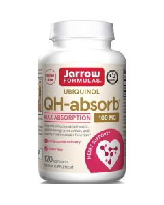 Jarrow Formulas Ubiquinol, QH-Absorb, Max Absorption, 100 mg, 120 Softgels"