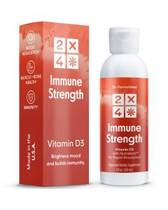 2x4 Liquid Vitamin D3 with K2 Liposomal Supplement Immune Support Vitamins Natural Energy Booster 4 fl oz