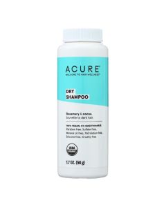 ACURE Acure Dry Shampoo, Brunette to Dark Hair, Rosemary & Cocoa, 1.7 oz (58 g) (Pack of 2)"