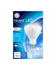 G E Lighting 92470 Reveal LED Light Bulb, White, Medium Base, 10-Watt"