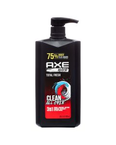 Axe Total Fresh 3-in-1 Shampoo Conditioner and Body Wash, 28 fl oz"