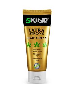 5Kind Extra Strong Hemp Cream 3.38 fl oz - High Strength Hemp Formula for Neck, Knee, Shoulder, Hip and Back"