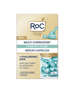 Roc Multi Correxion Hydrate + Plump Night Serum Hyaluronic Acid, All Skin Types, 10 Ct"