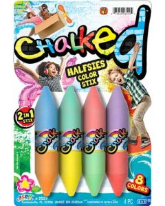 Ja-Ru Wrapz Sidewalk Chalk Multi Color - 4 Piece #3529