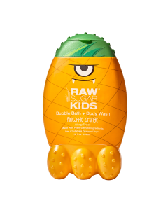 Raw Sugar Kids 2-in-1 Bubble Bath and Body Wash, Pineapple Orange, 12 fl oz"