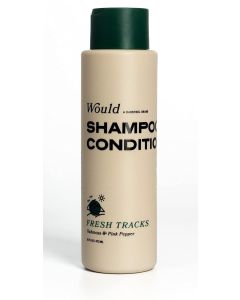 WOULD Fresh Tracks Mens Shampoo and Conditioner 2 In 1 16 oz - Crafted for All Hair Types - Woody Oakmoss and Floral Pink Pepper Scents - Sulfate-Free Barstool Sports Hair Care - Gift for Men