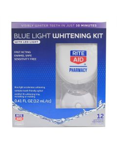 Rite Aid Blue Light Enamel Safe and Sensitivity free, Advanced and Fast Acting Whitening Kit"