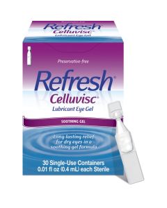 Refresh Celluvisc Lubricant Eye Gel Preservative-Free Tears, 0.4 ml, 30 Count"