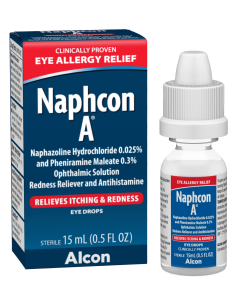 Naphcon A Antihistamine Eye Drops for Eye Allergy Relief, 15 Mi"