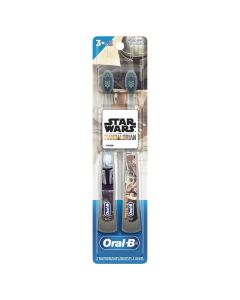 Oral-B Kids Manual Toothbrush featuring Star Wars The Mandalorian, Soft Bristles, For Children and Toddlers 3+, 2 count"