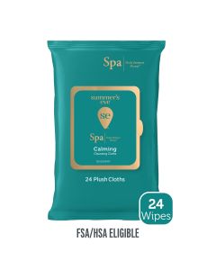 Summer's Eve Spa Calming Chamomile Feminine Wipes, 100% Plant Based*, Plush Cloths, 24 ct"