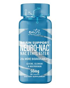 Neuro NAC Supplement N-Acetyl Cysteine Ethyl Ester - 20x More Bioavailable Than NAC 600 mg - Boost Glutathione 10x More Than Liposomal Glutathione - N Acetyl Cysteine Ethyl Ester - NACET (60 Capsules)