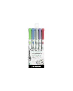 Zebra Mildliner Double-Ended Highlighter Set, 5-Colors, Soft"